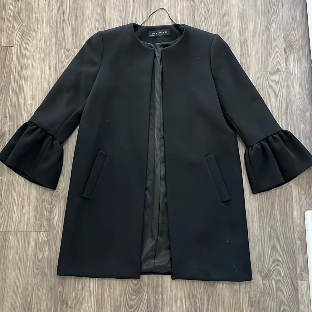 Zara Black Overcoat